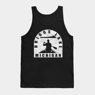 Driggs Lake Canoeing Michigan Tank Top